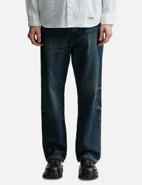 NEIGHBORHOOD - Washed Denim DP Basic Pants | HBX - Globally 