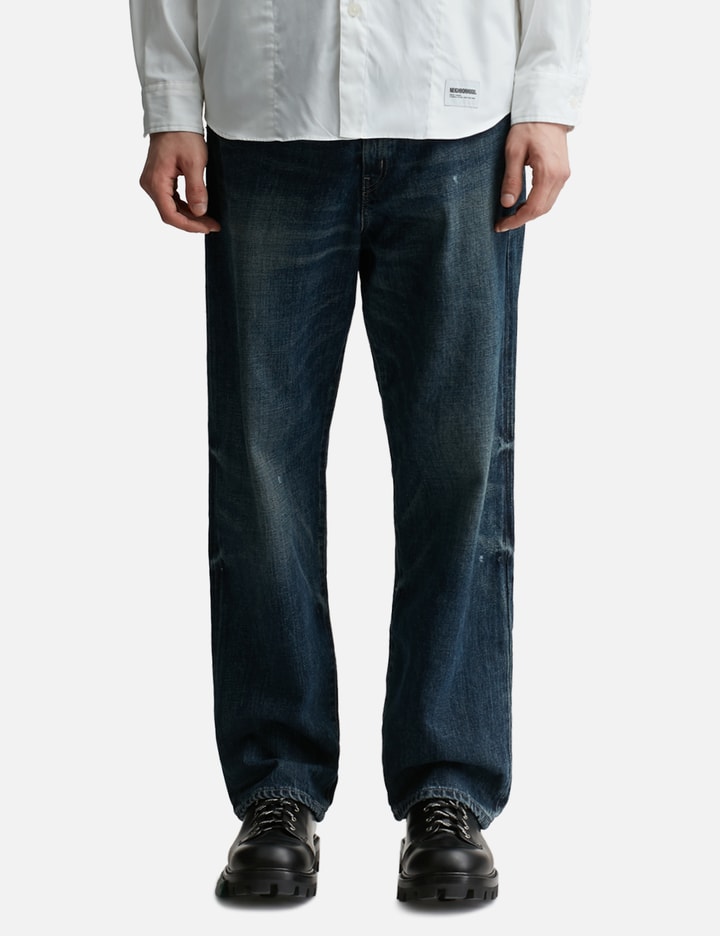 Washed Denim DP Basic Pants Placeholder Image