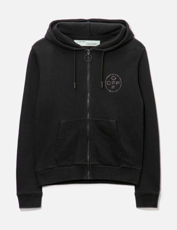 Off-white Off White™ Bling Bling Zip Up Hoodie In Black
