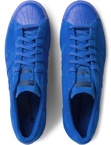 adidas Originals Blue Superstar 80s City Series Shoes HBX