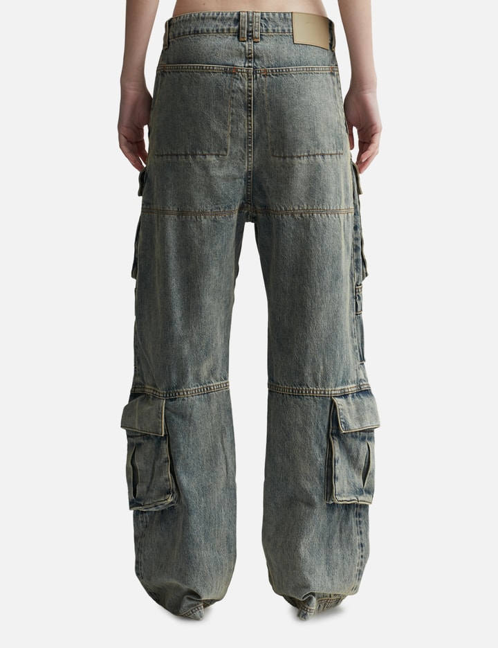 Shop Entire Studios Heavy Denim Cargo In Blue