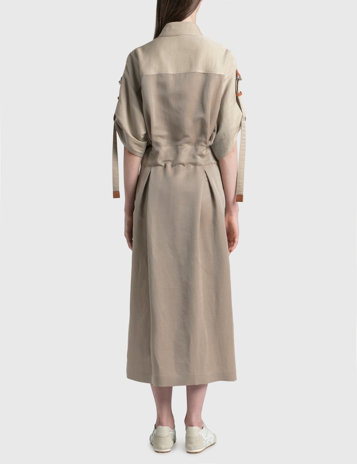 Belted Midi Shirt Dress Placeholder Image
