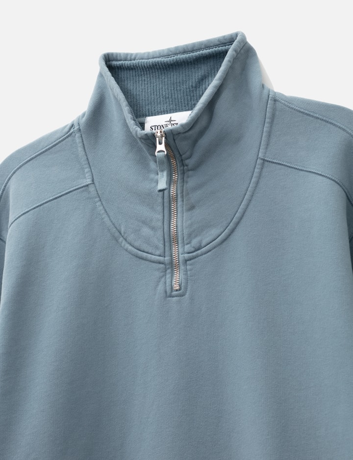 Stone Island Brushed Organic Cotton Fleece Comfort-Fit Half-Zip Sweatshirt