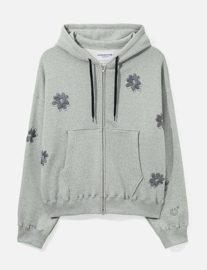 NÒMARHYTHM TEXTILE Flower Embroidery Hoodie