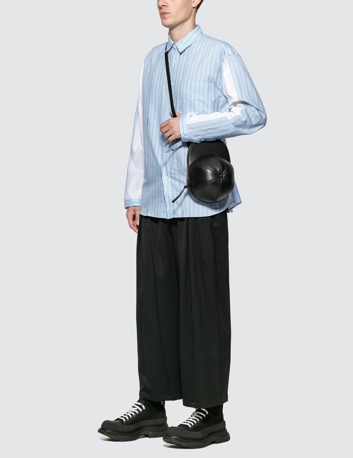 Drawstring Colorblock Logo Stripe Shirt Placeholder Image
