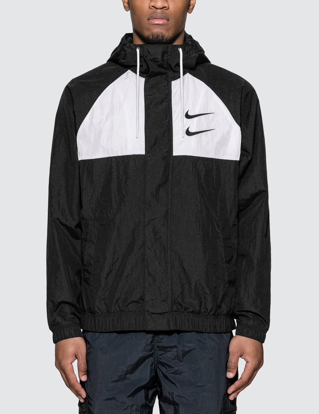Double Swoosh Men's Woven Hooded Jacket Nike Sportswear
