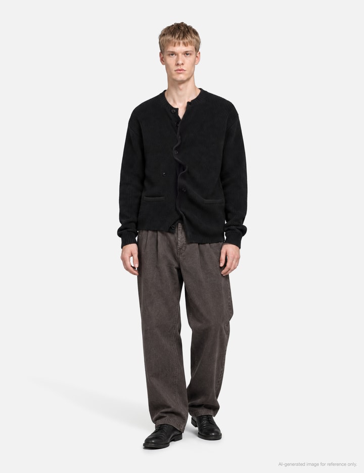 Yoke Sculptural Wired Crew Neck Cardigan