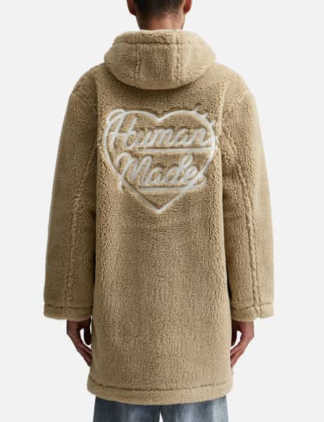 Human Made - WOOL BLENDED BOA FLEECE DUFFLE COAT | HBX - Globally  