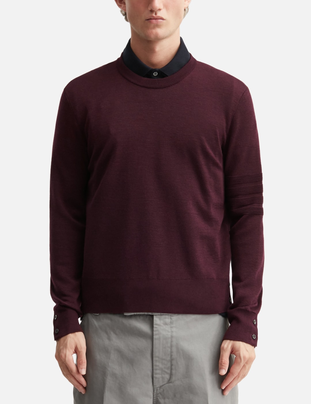 Ottoman Milano Stitch 4-Bar Bomber Pullover view 18