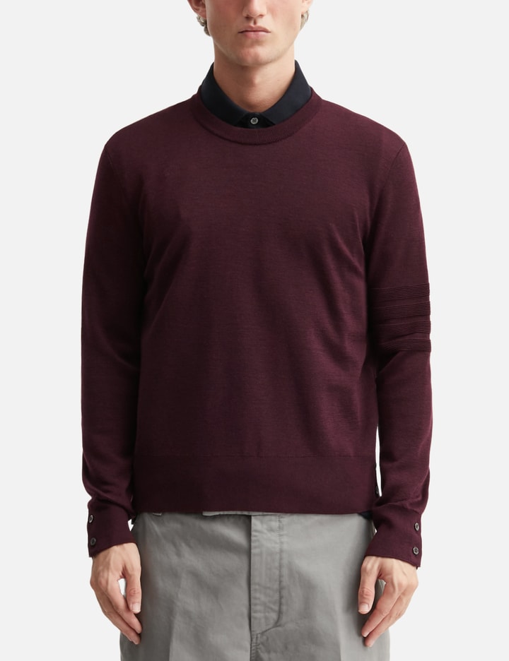 Thom Browne Ottoman Milano Stitch 4-Bar Bomber Pullover