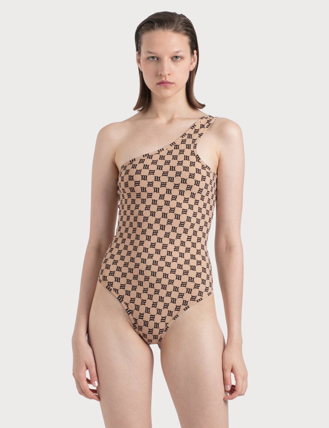 MISBHV Women's Monogram Bikini Top in Beige MISBHV