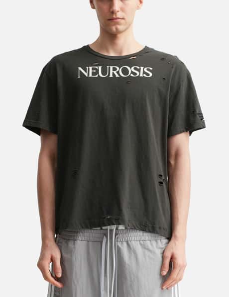 Protocol-Index NEUROSIS Distressed T-shirts - Washed black vintage 