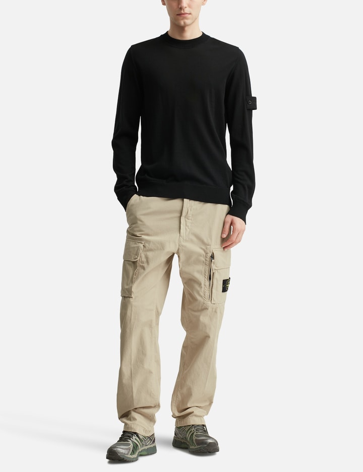 Canvas Weave Cotton Cargo Trousers Placeholder Image