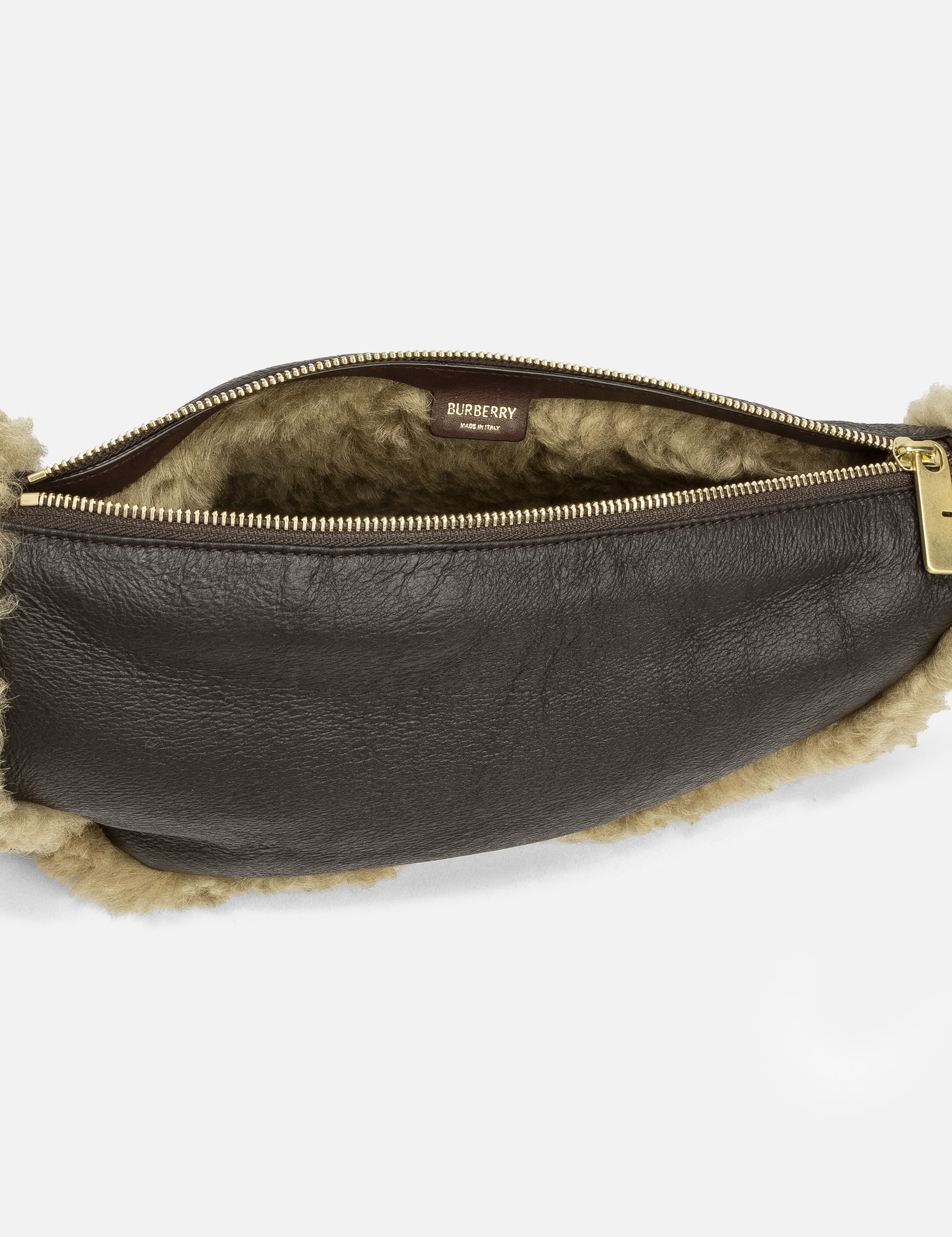 Small Shield Shearling Bag view 19