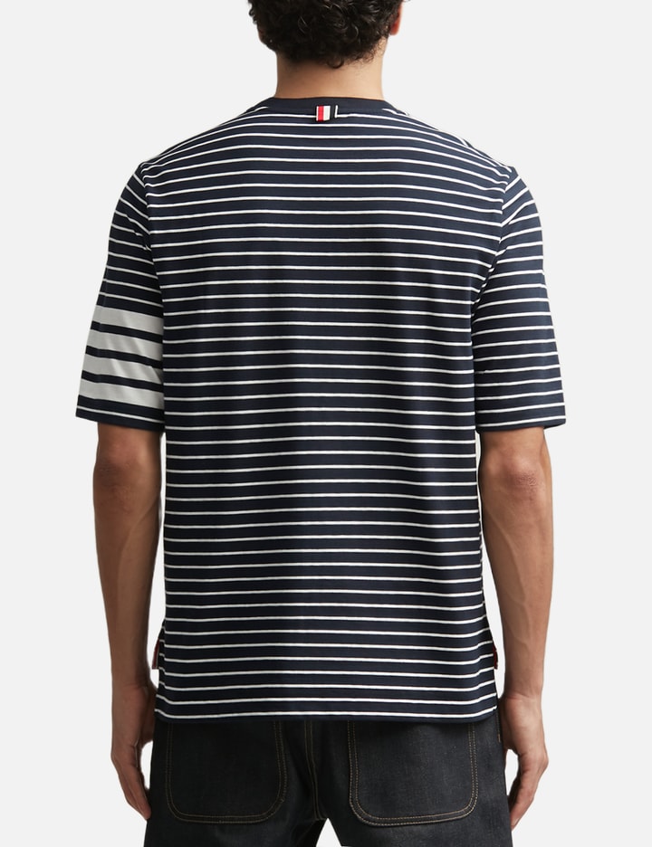 Thom Browne Jersey 4-Bar Knit Pocket Tee