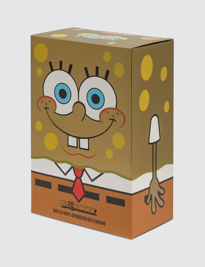 SpongeBob Gold Chrome x Be@rbrick 100% & 400% Set Placeholder Image