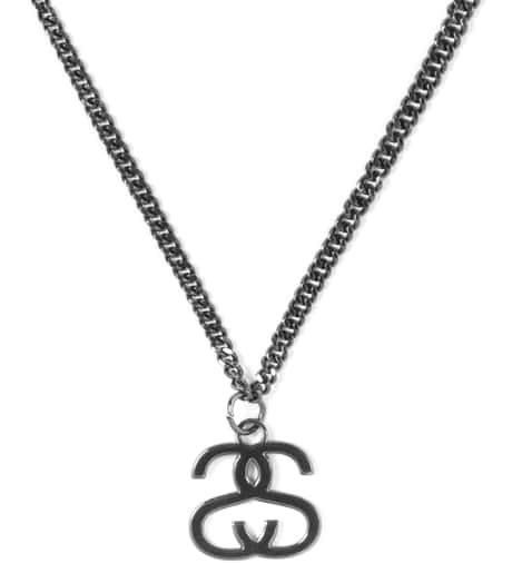 Stüssy - Black SS Link Necklace | HBX - Globally Curated Fashion 