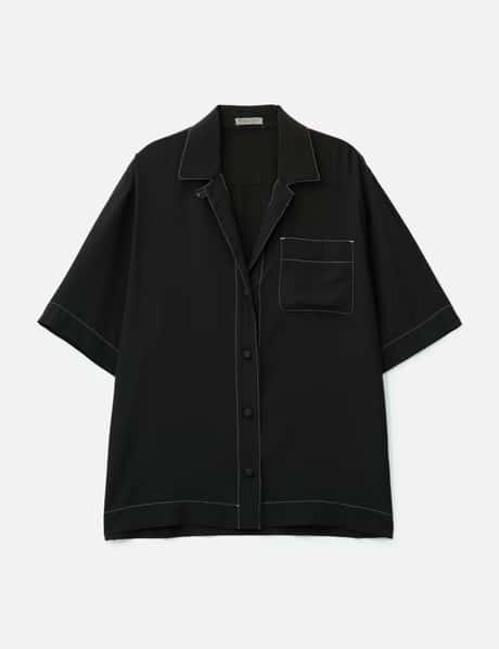 Bottega Veneta Silk Short Sleeve Shirt