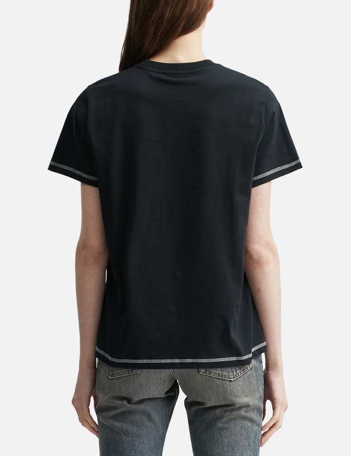 Ganni BASIC COTTON JERSEY RASPBERRY PRINT