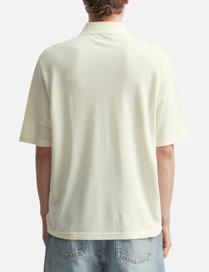 アミ パリス Ami De Coeur Super Lightweight Cotton Piqué Polo Shirt
