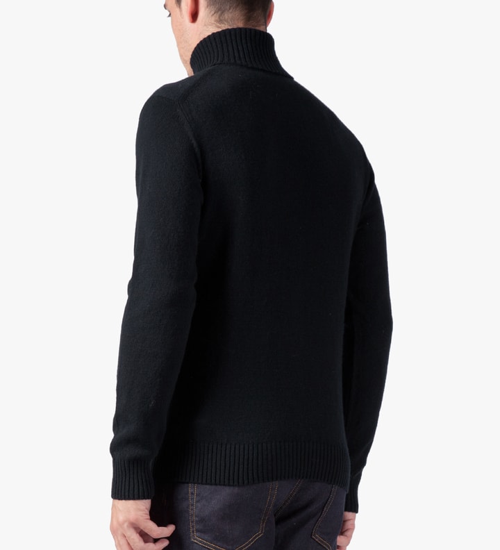 Black Turtleneck Knitted Sweater Placeholder Image