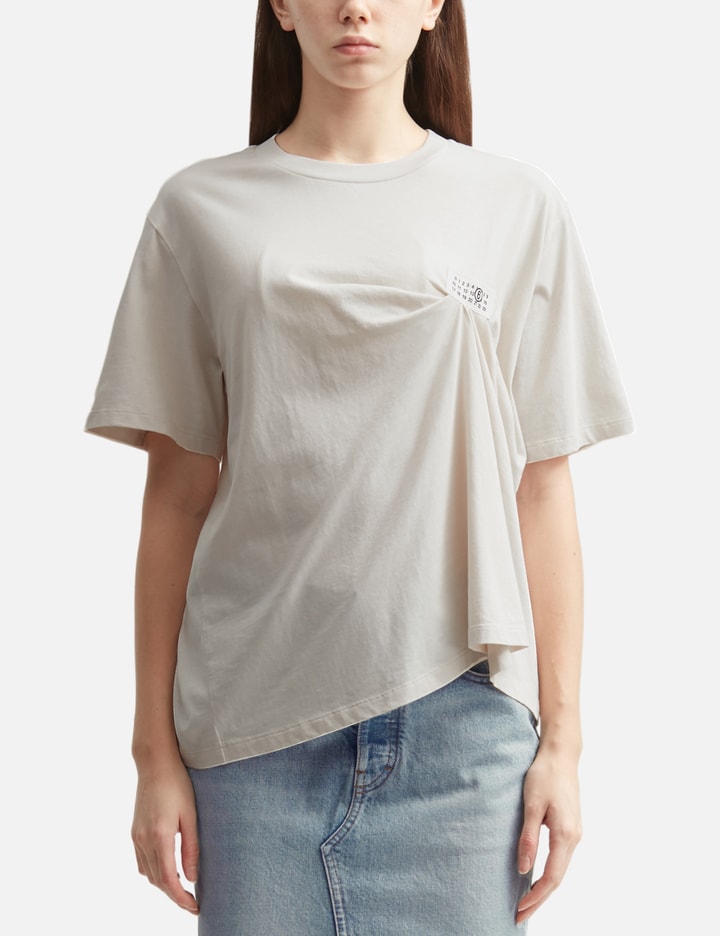 MM6 Maison Margiela Numeric Logo Draped T-Shirt