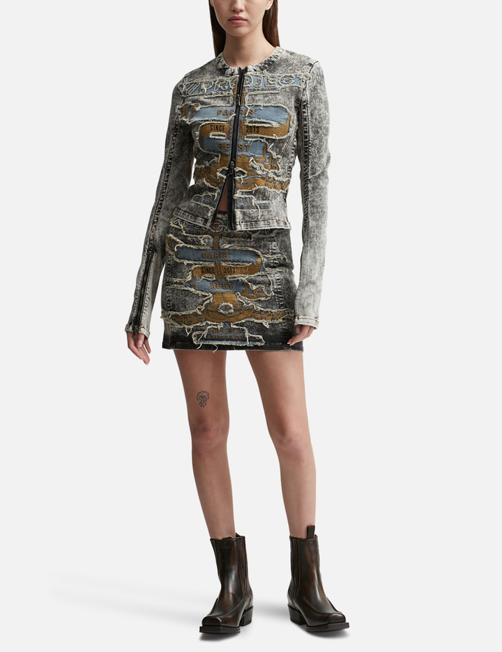 PARIS' BEST PATCH SLIM DENIM JACKET Placeholder Image