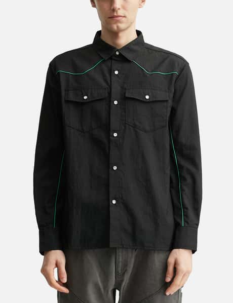 Nylon Western Button Up view 10