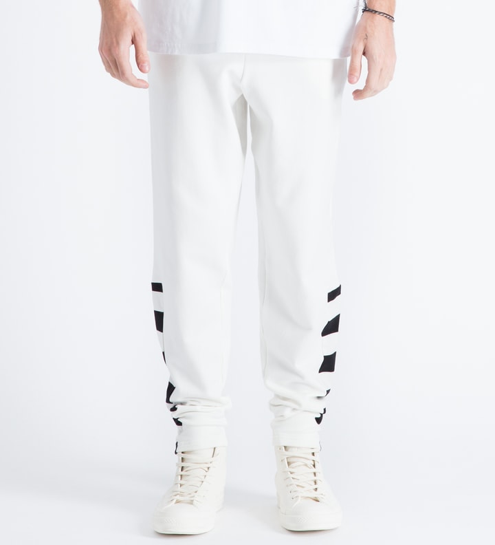 White Striped Sweatpants Placeholder Image