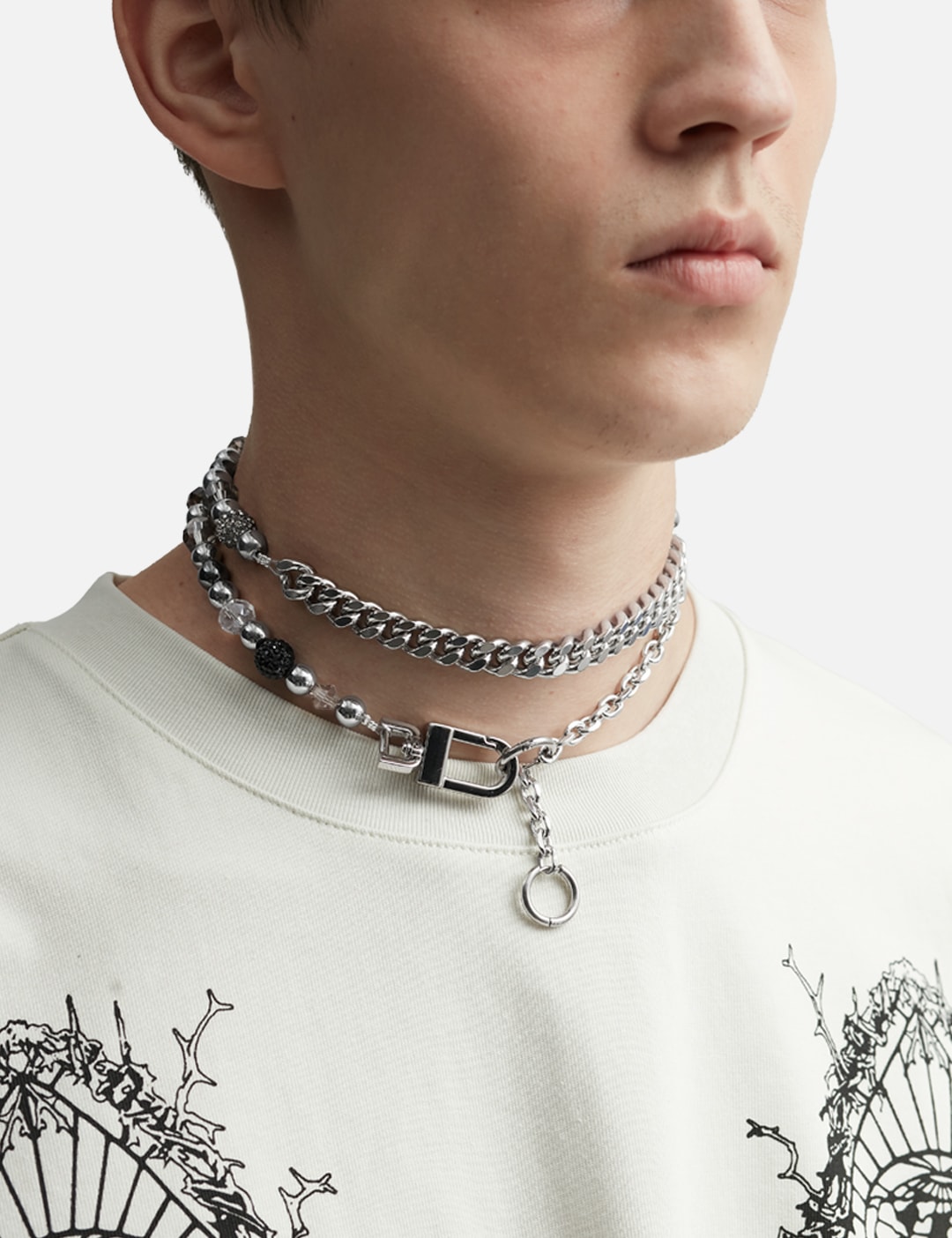 AMBUSH® - Gold/Black Gang Chain Necklace | HBX - Globally Curated  