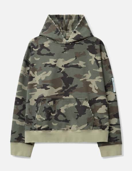PIET Camo Distressed Hoodie