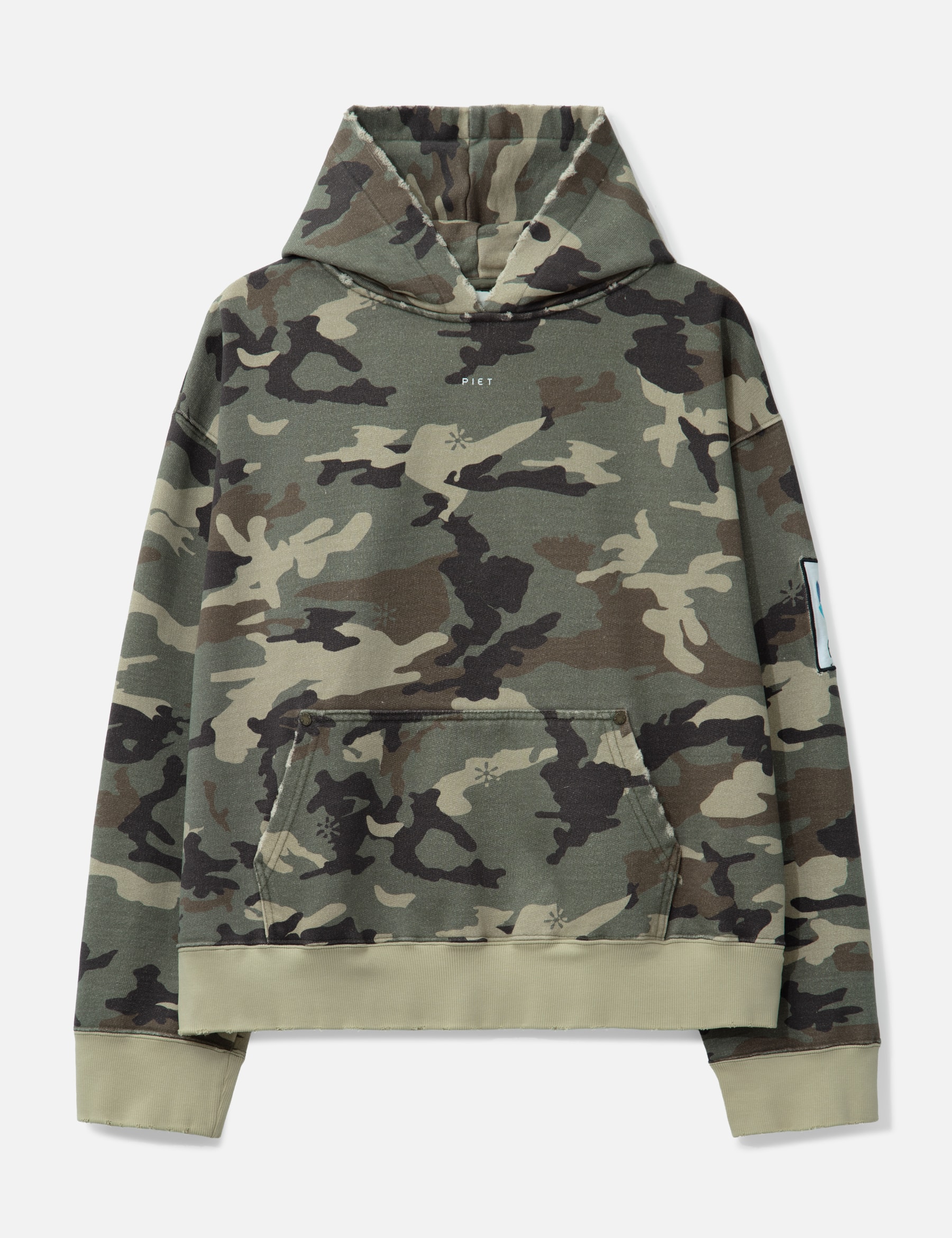 Camo Distressed Hoodie view 19
