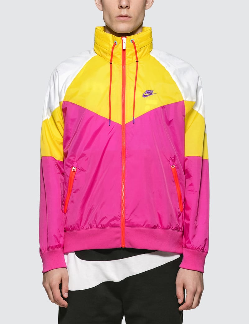 nike pink and yellow windbreaker