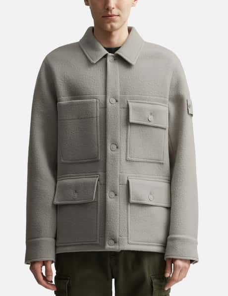 Stone Island - Heavy Melton Ghost Piece Jacket | HBX - Globally 