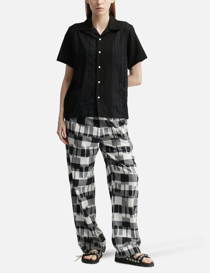 NÒMARHYTHM TEXTILE Ikat Check Easy Pants