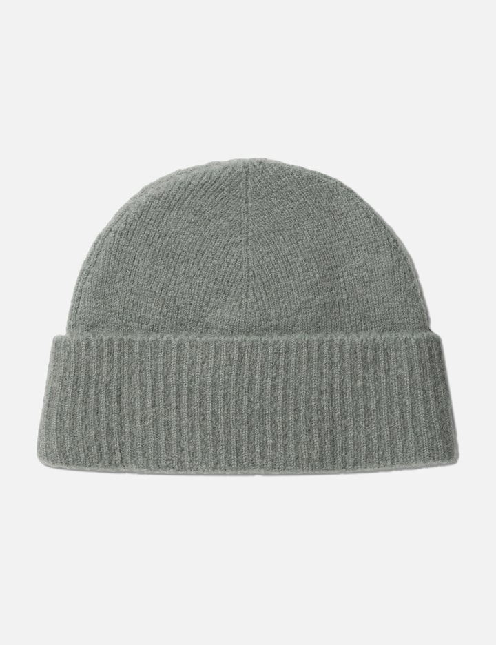 Ami Alexandre Mattiussi Alpaca Striped Ami De Coeur Beanie In Gray