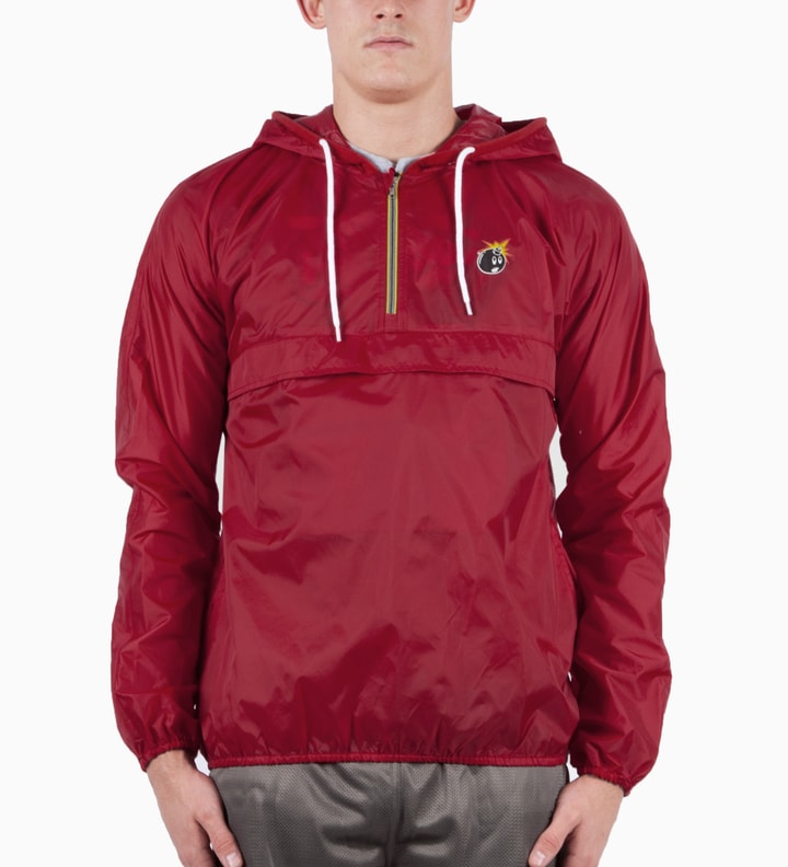 Red Circuit Windbreaker Jacket Placeholder Image