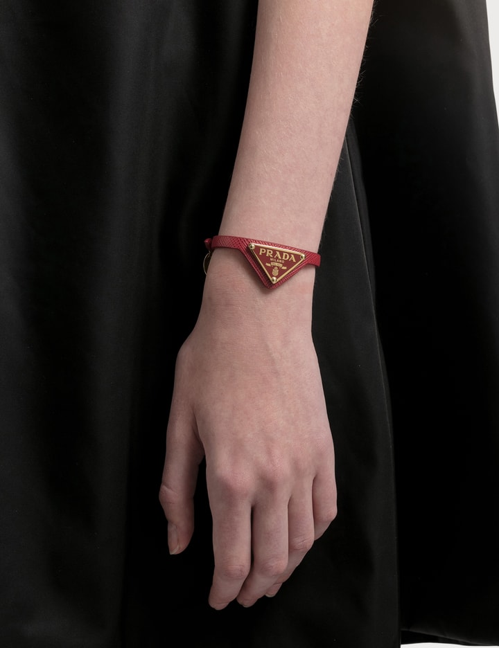 Triangle Logo Leather Bracelet Placeholder Image