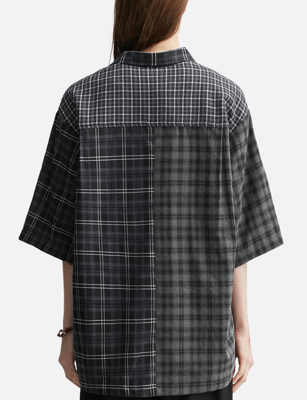 Check Mixed Short Sleeve Shirt view 13