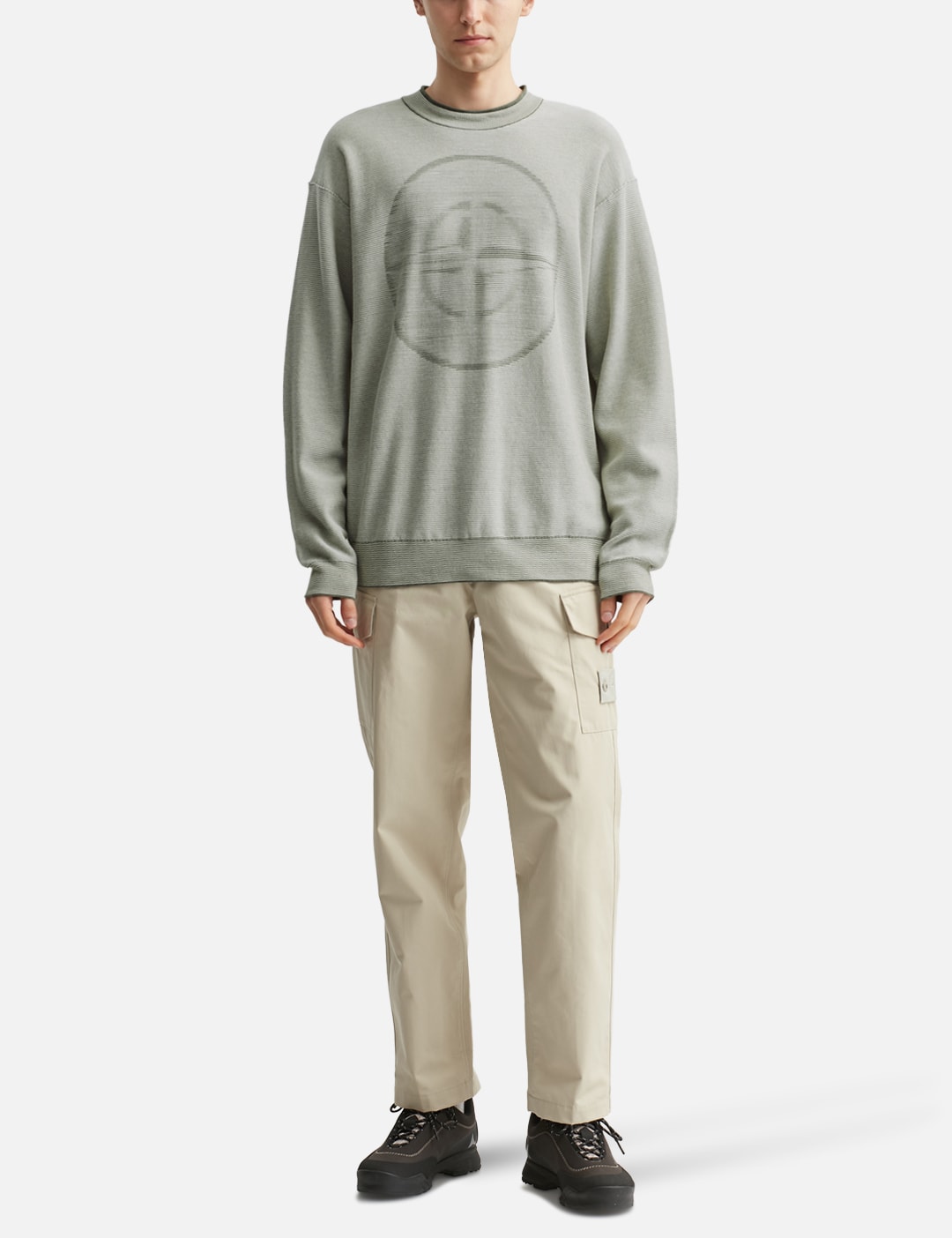 Blurred Emblem Knit Sweater view 15