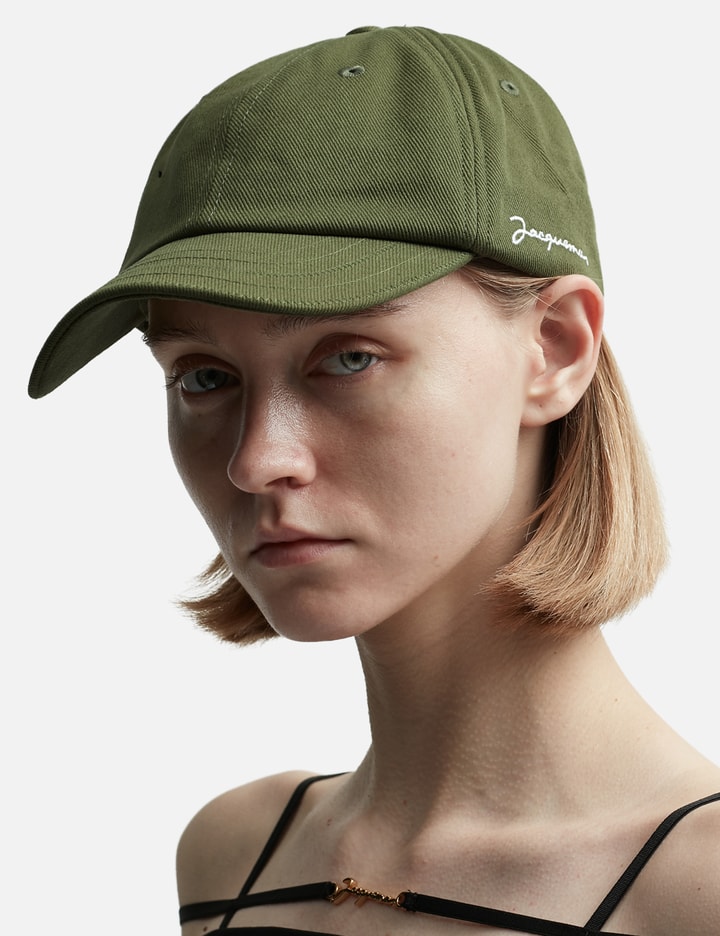 Shop Jacquemus La Casquette  Cap In Green