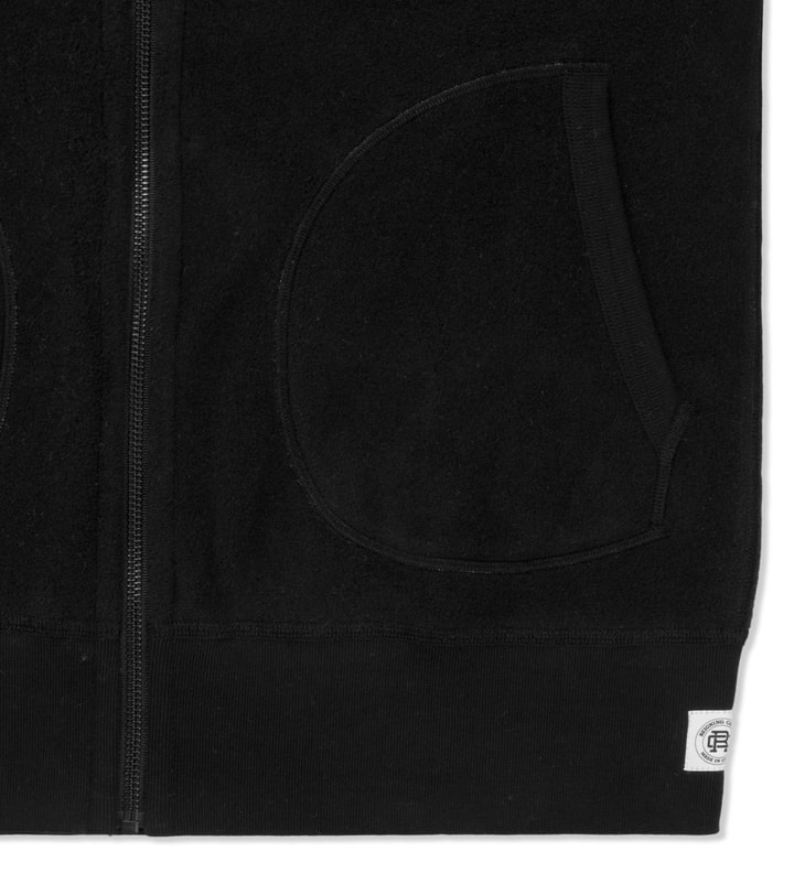 Black/Heather Grey RC-3266 Polartec L/S Zip Front Hoodie Placeholder Image