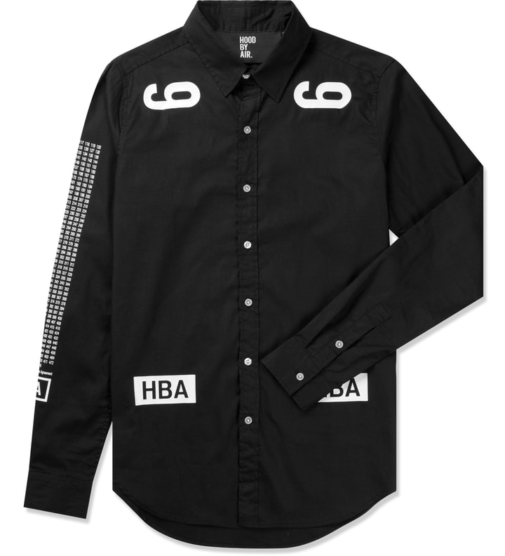 hba dress shirt HBA HOOD BY AIR Altitude Shirting Dress Black Cotton Cargo Utility Size XS