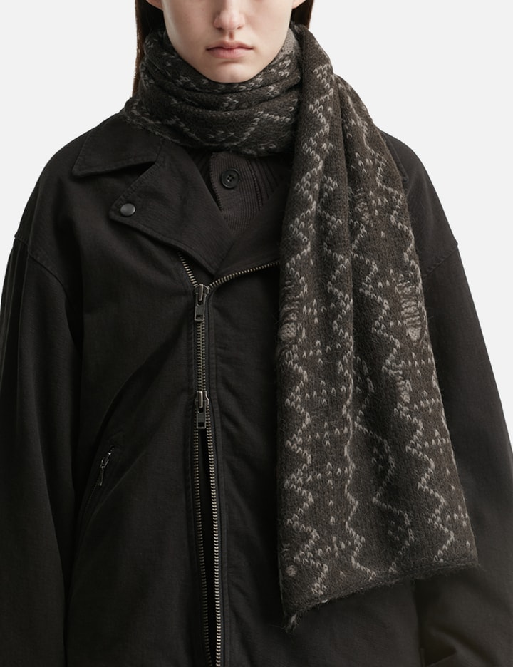 POLYTERU ETHNIC PATTERN NORDIC MUFFLER