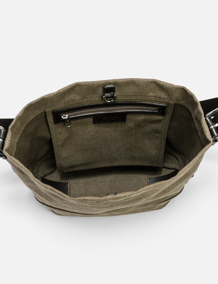 Small Belted Tote Bag In Cotton Canvas Placeholder Image