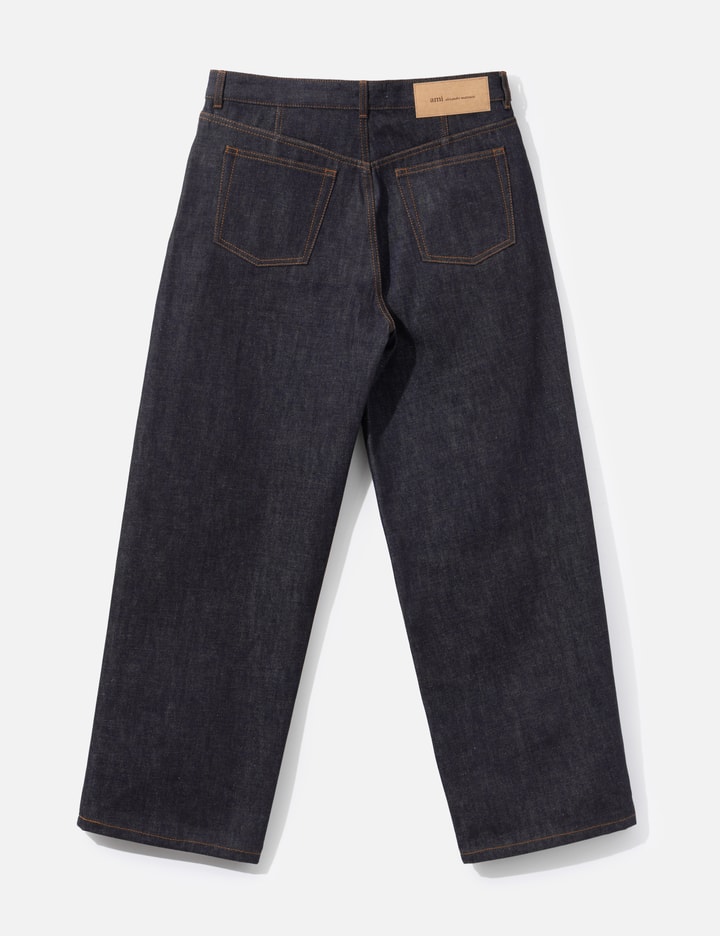 Ami Blue Baggy-Fit Cotton Jeans