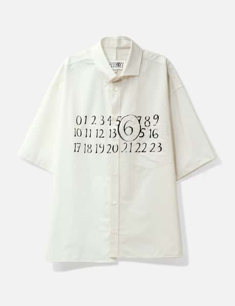 MM6 Maison Margiela Asymmetric poplin shirt