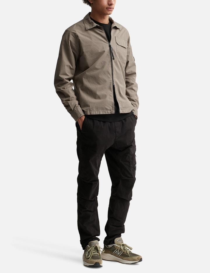 ORGANIC GABARDINE ZIPPED OVERSHIRT Placeholder Image