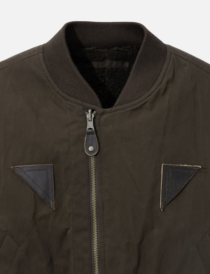 COOR B-15 Leather Tab Sherpa Bomber