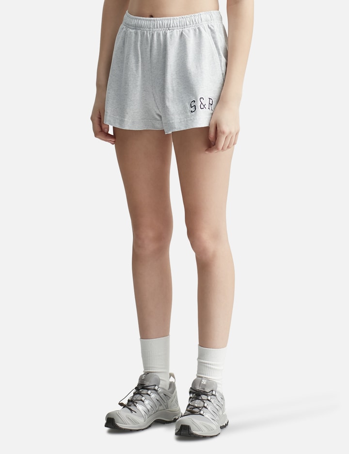 Sporty & Rich S&r Ivy Disco Short In Gray